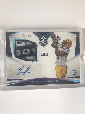 2021 Terrace Marshall Jr. Chronicles Limited Draft Pick Rookie Patch Auto 1 of 1