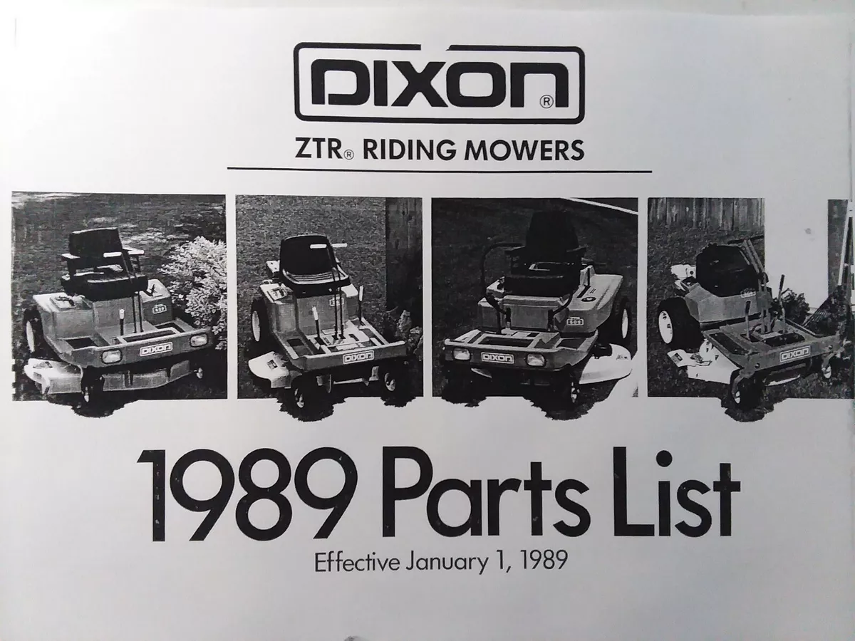 Dixon zero turn deals parts