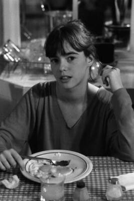 Julie Jezequel on the set of the film Flic ou Voyou directed b 1970s Old Photo