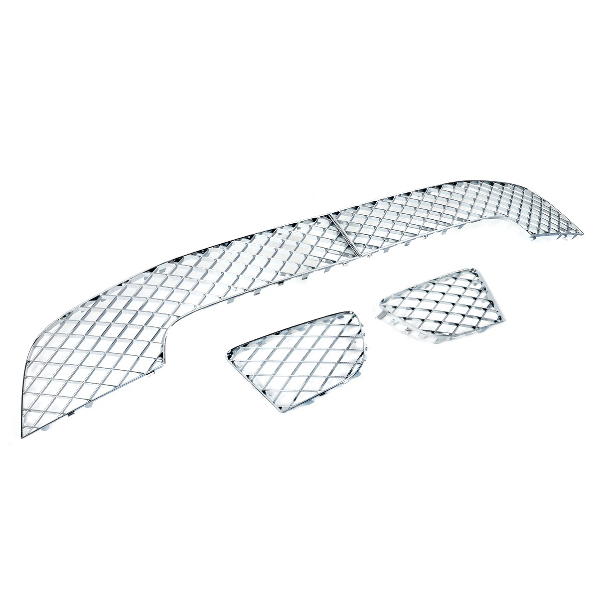 Bentley Continental GT 2012-2015 Lower Bumper grilles 4 pcs Chrome P/N 3W3807681