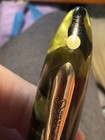 Vintage Sheaffer Balance Green Marble Celluloid Gold Trim Pencil 1930s Mini READ — photo 5