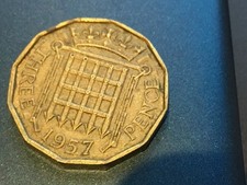1957 Elizabeth II British Threepenny 3d
