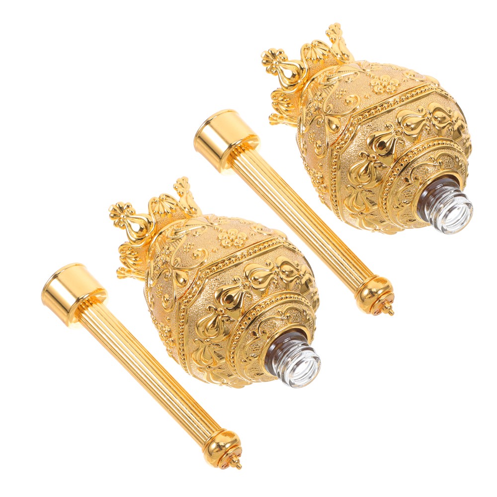 2 PCS Christian Holy Water Holder Decorative Bottle for Church Use