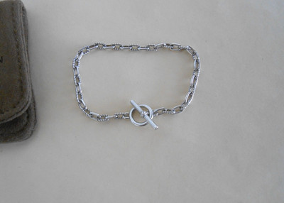 325 $ David Yurman Silber 3 mm Madison Knebelkette Armband Größe 6,75 Zoll