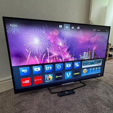 Philips 55in LED 4K Smart TV, Netflix, YouTube, Black, Remote Control