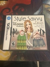 STYLE SAVVY Nintendo DS 3DS USA 100 Complete CIB Nice Shape Hard To Find Savy
