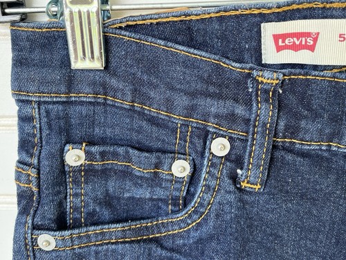 Levis 502 Boys Jean 14 Reg. (25 X 27.5 )Mid Rise Reg. Fit Taper Leg Blue - Picture 13 of 17