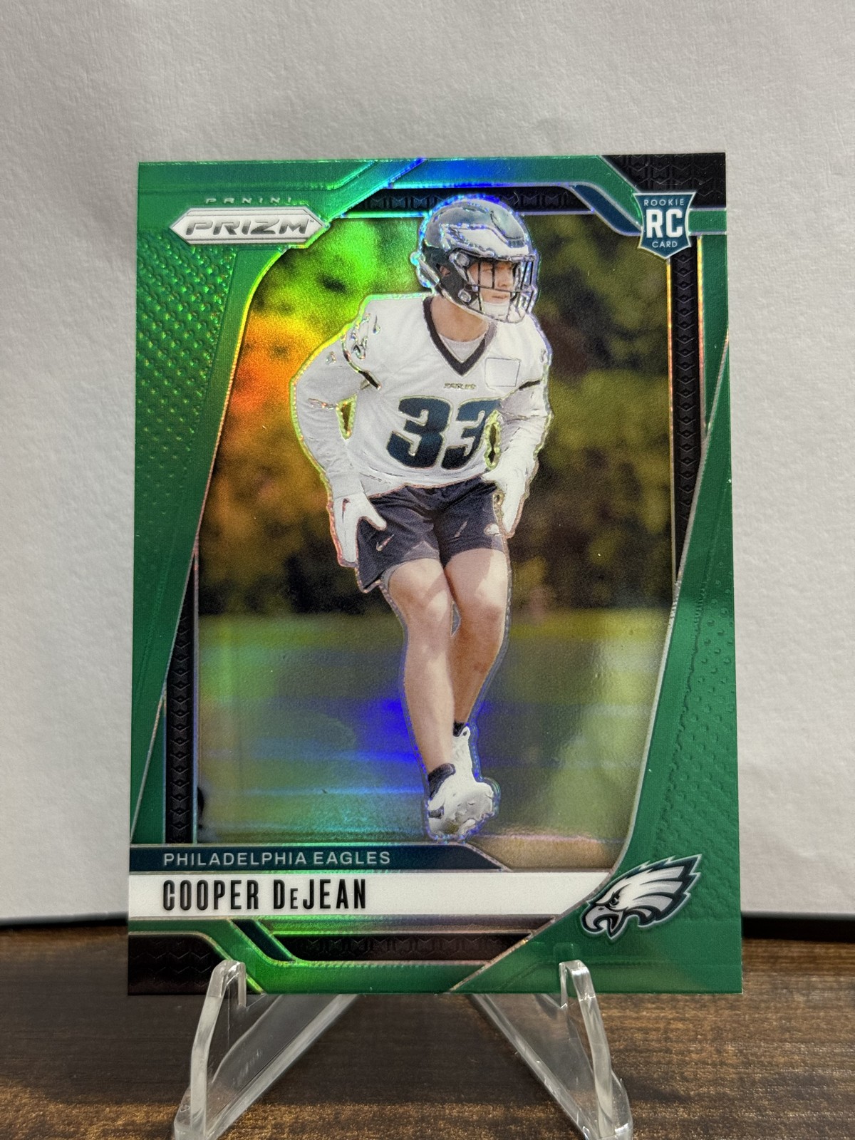 2024 Panini Prizm - Rookies Cooper DeJean #321 Green Prizm (RC)