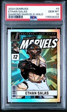 2024 Panini Donruss Ethan Salas Diamond Marvels Holo PSA 10 #/199 Padres 🔥 ⚾️ 