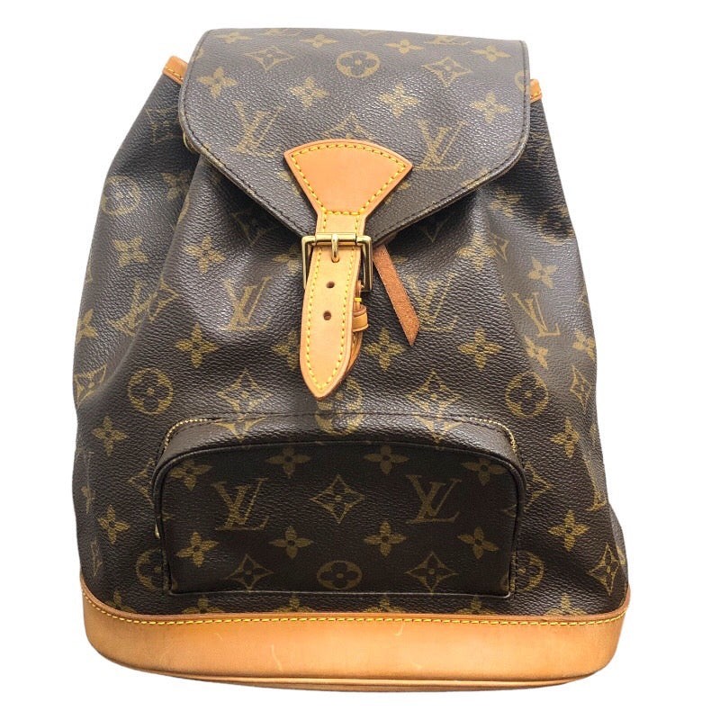 LOUIS VUITTON Mini Montsouris Monogram Backpack M51137 with Gold Hardware #3249