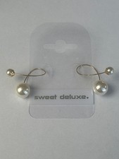 Sweet Deluxe Ohrringe Damen Perlen Ohrstecker Goldfarben Elegant