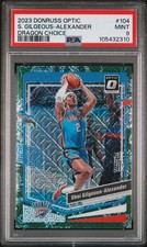 2023-24 Panini Donruss Optic Dragon Choice Shai Gilgeous-Alexander PSA9 Mint