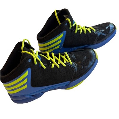 Adidas Mad Handle Torsion System Black Blue Yellow Men s 9.5 Leather