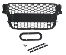 Kühlergrill Waben Grill Glanz Schwarz passt für Audi A5 B8 8T Vorfacelift