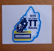 Vintage Original Isle of Man TT Races Duckhams 1979 Sticker