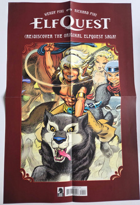 ELFQUEST PROMO MINI POSTER 2025 DARK HORSE COMICS 11x17 WENDI PINI ART!