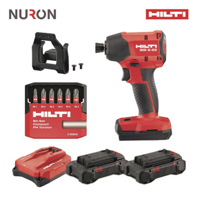 HILTI Nuron Akku Schlagschrauber SID 6-22 Gehäuse Akku Ladegerät Full Set
