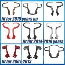 Steering Wheel Trim Cover Overlay Decoration Fit For Chevy Silverado Sierra 07+