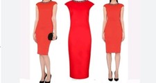 TED BAKER ELENNA Crystal Embellished Bodycon Midi Dress party evening 3 (12)