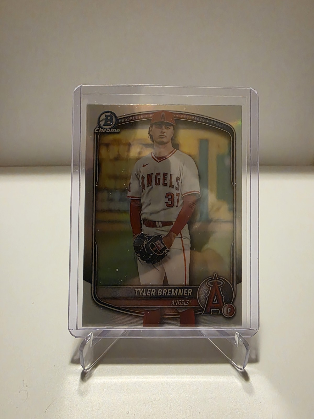 Tyler Bremner 2025 Bowman Draft Chrome Image Variation - Los Angeles Angels