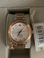 LADIES VIVIENNE WESTWOOD ORB DIAMOND WATCH VV006SLRS, 2 Tone, Brand New in Box