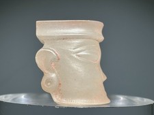 小精品 "Shi Jia He" Culture Jade Carved God Person Face Design Pendant L 2.0 CM