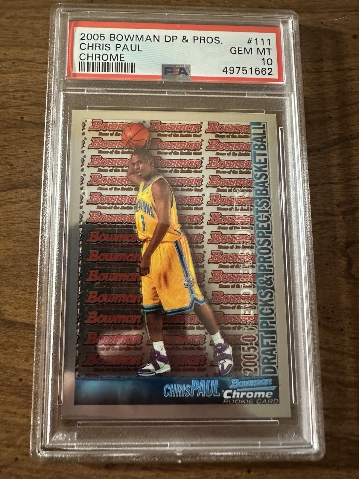 2005 Bowman Draft Picks & Prospects Chrome #111 Chris Paul RC PSA 10