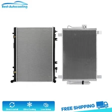 Aluminum Radiator And A/C Condenser For 2014 2015-2018 INFINITI QX60 2013 JX35