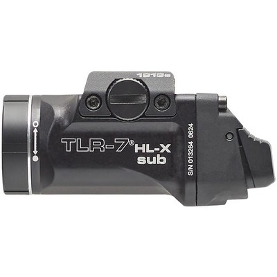 Streamlight 69505 TLR-7 HL-X SUB USB  Black 6000 Series Aluminum 1913 1000 Lumen