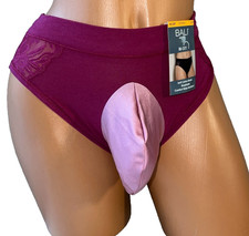 B LI HI CUT BIKINI COTTON MODAL SISSY POUCH PANTIES XDRESS MEN TRANS 24-34 S