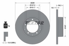 2x 92230503 Textar Brake Disc for Land Rover