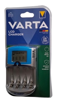 VARTA LCD Charger 12V Akku Ladegerät für Zuhause, Auto & USB