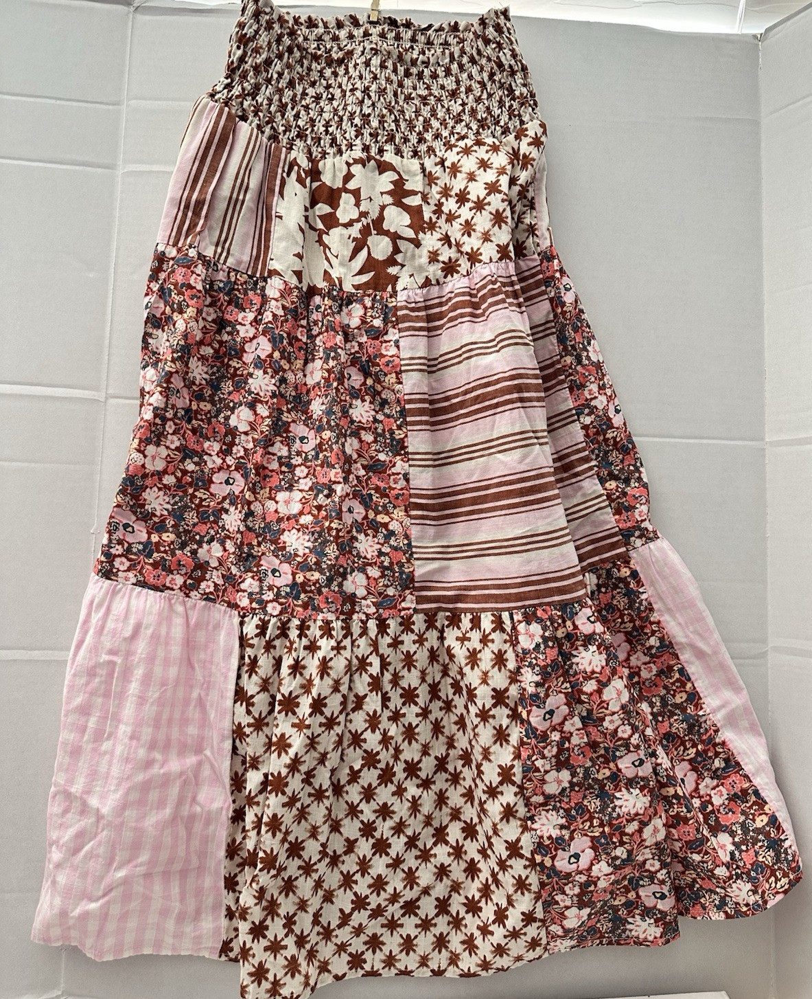 Universal Thread Patchwork Broomstick Tiered Midi… - image 2