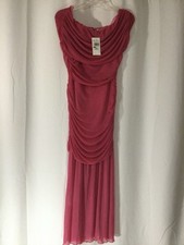 Bardot Pink Mesh Midaxi Dress Sleeveless Regular Size 10 MPN 201627458