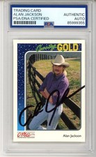 1992 Sterling Country Music Gold Card Alan Jackson SIGNED AUTOGRAPH PSA DNA COA