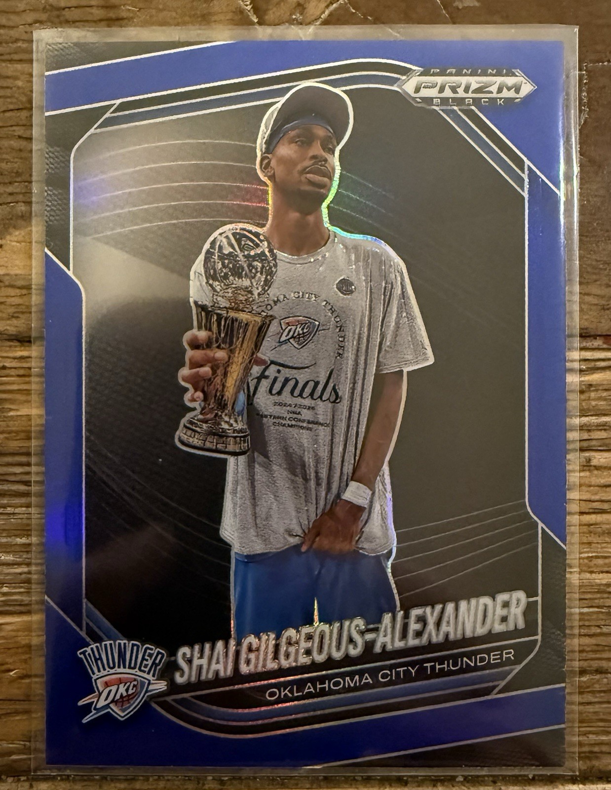 2024-25 Panini Prizm Black Basketball Shai Gilgeous-Alexander #164 Blue /199