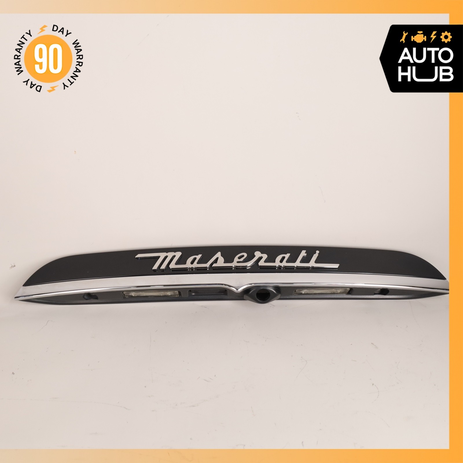 Maserati Ghibli M157 Trunk Lid Moulding Plate w/Light 670017275 OEM