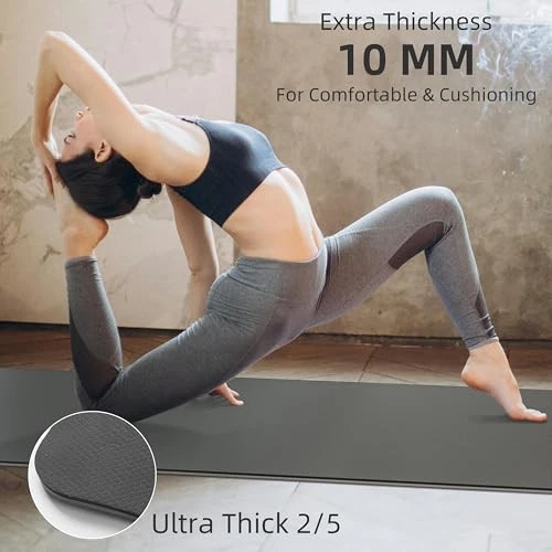 Non-Slip Thick High-Resiliency Professional POE Yoga Mat Anti-Tear
