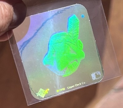 Upper Deck 1990 MLB Cleveland Hologram Sports Sticker Checklist 501-600