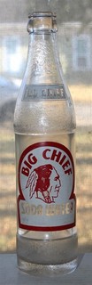 Big Chief Soda Water McAllen Texas ACL etichetta dipinta bottiglia di soda immagine indiano
