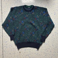 VTG Nani Bon Abstract Crewneck Knit Sweater P...