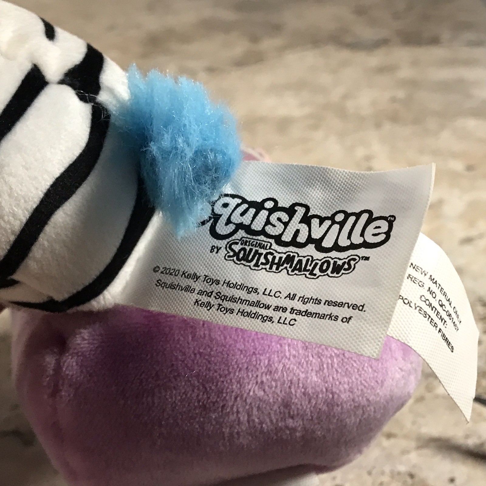 SQUISHMALLOW SQUISHVILLE PLUSH VEHICLE LOT - ZEBRA & FOX - CIRCA 2020