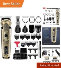 Precision Beard and Body Groomer - Ergonomic, Rechargeable, All-in-One Kit