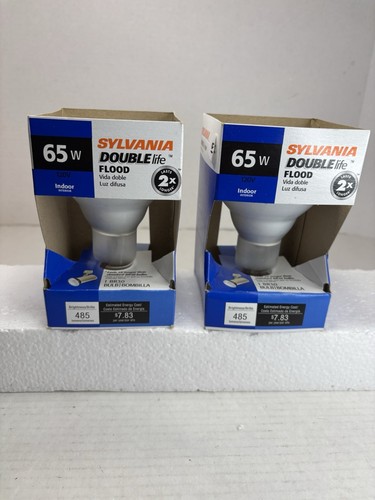 2-Sylvania 65W Double Life BR30 Indoor Flood Bulbs - Picture 2 of 3