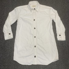 Madewell Mini Shirtdress Denim Oversized Minimalist Relaxed Neutral size small
