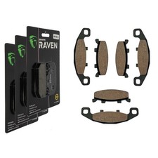 3 Kit plaquettes frein Ar, Av Ga et Av Dr Pour Kawasaki GPX 600R  de 1988 à 1997
