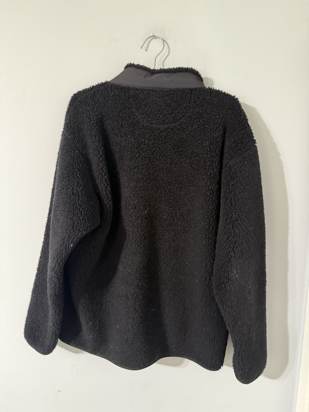 Uniqlo x White Mountaineering Pullover Sweater Sherpa Fleece Jacket Black Size L thumbnail 3