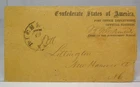 1863 CONFEDERATE CIVIL WAR OFFICIAL IMPRINT FREE FRANK CSA POSTAL SERVICE COVER