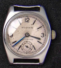 Vertex Art Deco Sub-Dial Men's Hand-Wind Vintage Watch -- Running