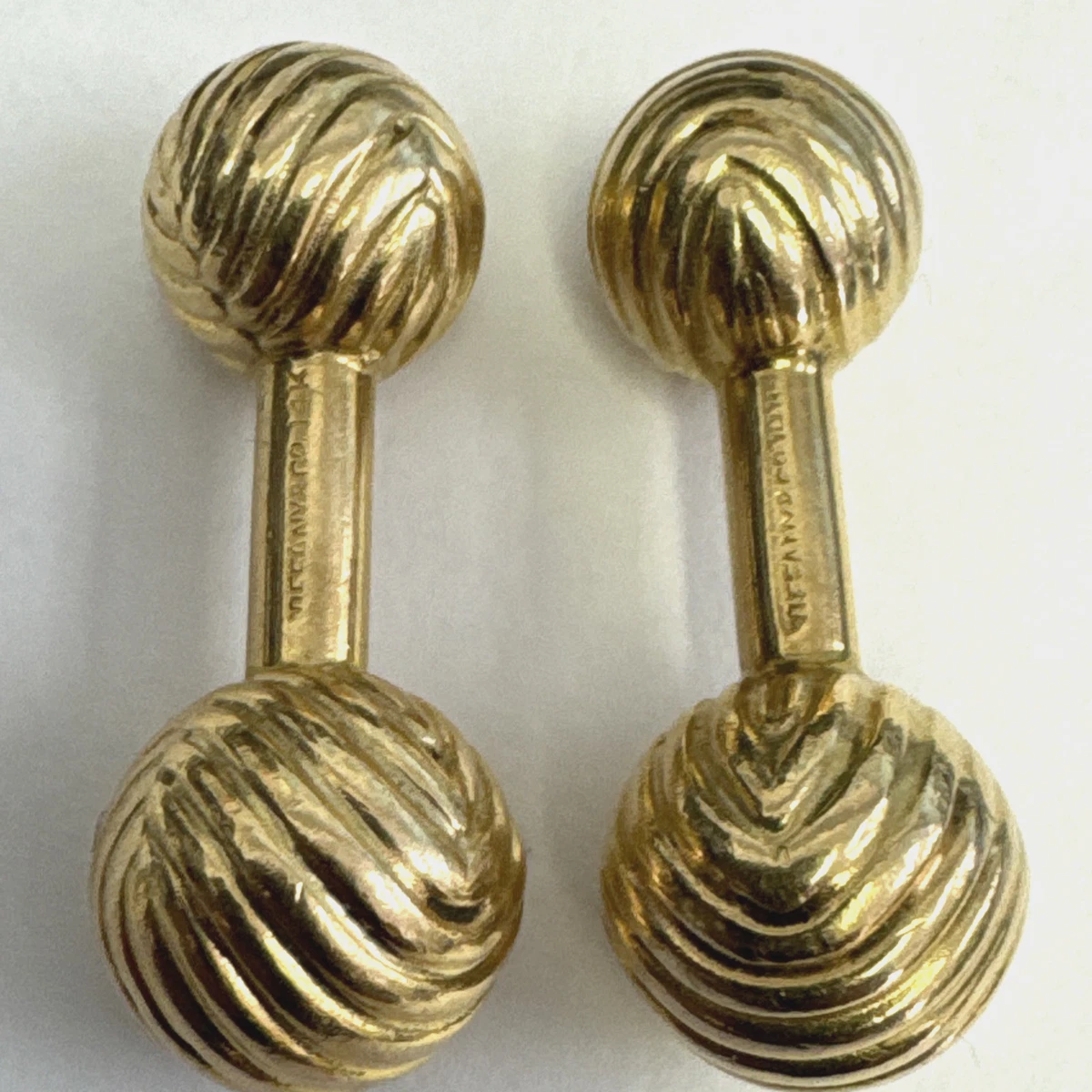 Tiffany & Co. 14k Yellow Gold Cufflinks for Men for sale | eBay